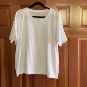 Eileen Fisher white t shirt 2X